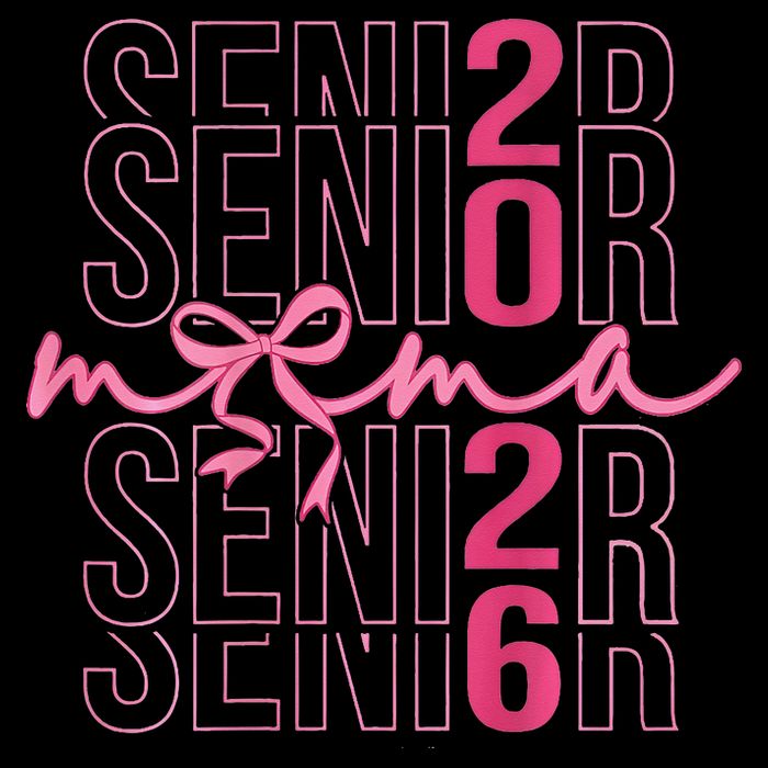 Mom Senior Class Of 2026 Coquette Bow Graduation 2026 Youth Performance Sprint T-Shirt