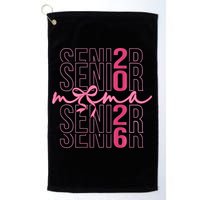 Mom Senior Class Of 2026 Coquette Bow Graduation 2026 Golf Towel