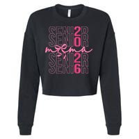 Mom Senior Class Of 2026 Coquette Bow Graduation 2026 Cropped Pullover Crew