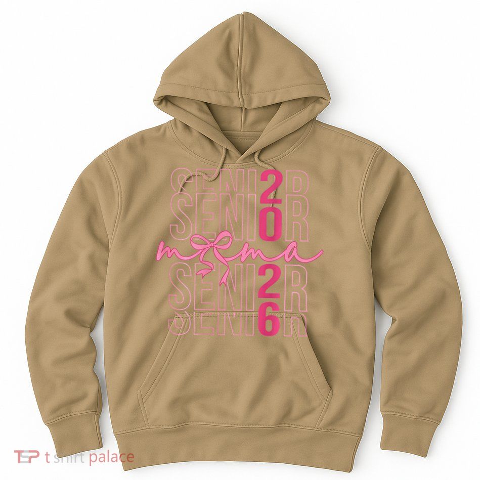 Mom Senior Class Of 2026 Coquette Bow Graduation 2026 Hoodie