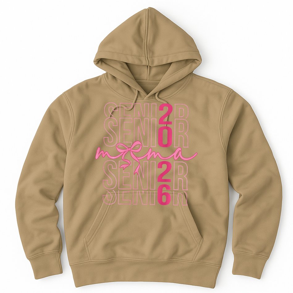 Mom Senior Class Of 2026 Coquette Bow Graduation 2026 Hoodie