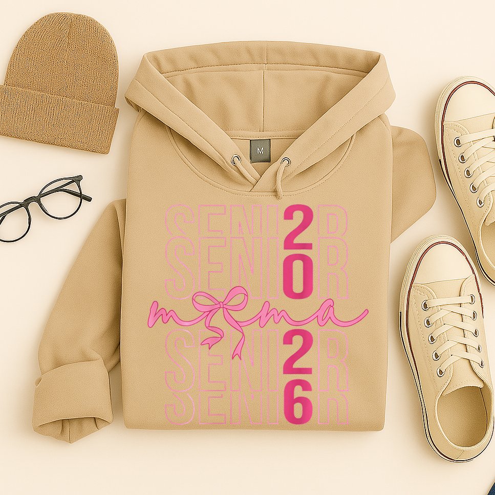 Mom Senior Class Of 2026 Coquette Bow Graduation 2026 Hoodie