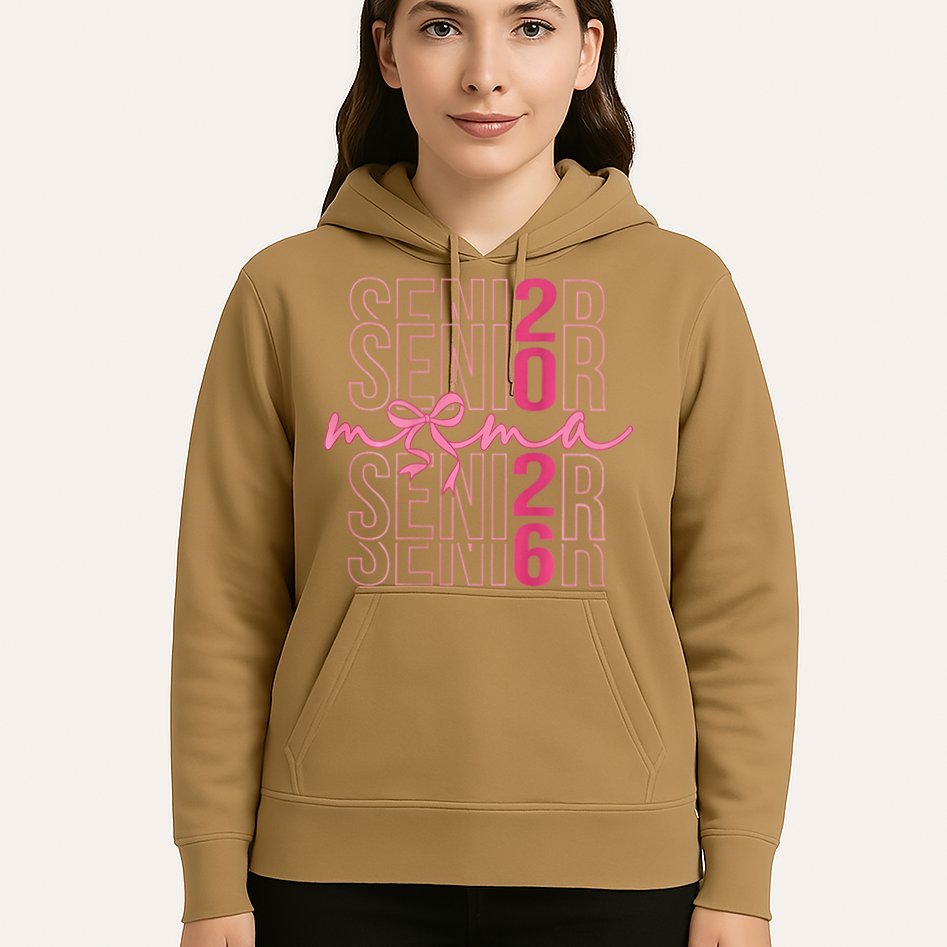 Mom Senior Class Of 2026 Coquette Bow Graduation 2026 Hoodie