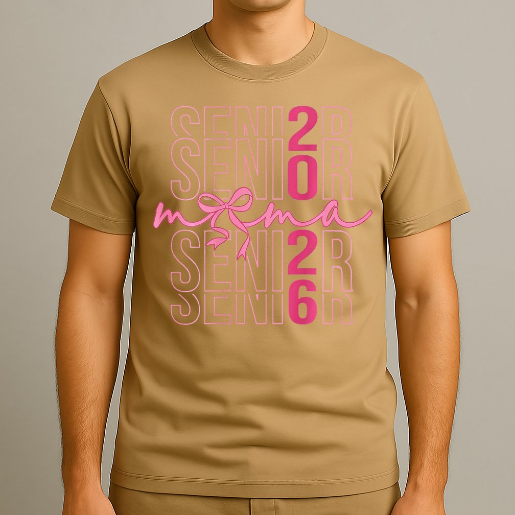 Mom Senior Class Of 2026 Coquette Bow Graduation 2026 T-Shirt
