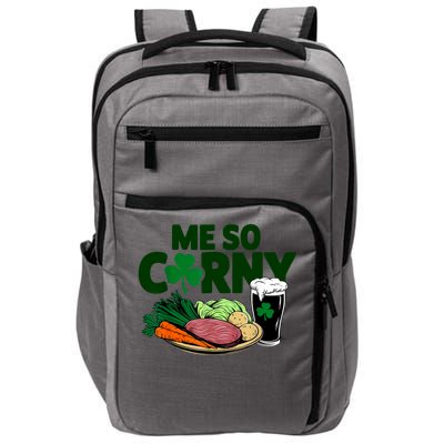 Me So Corny Beer Corned Beef And Cabbage St Patrick's Day Impact Tech Backpack