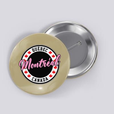 Montreal Script Circle Leaf Text Button