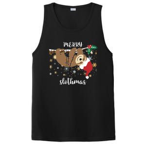 Merry Slothmas Christmas For Sloth Lovers Funny Gift PosiCharge Competitor Tank