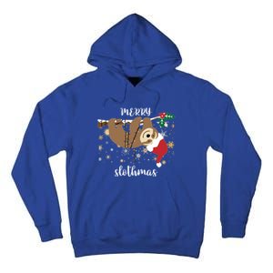 Merry Slothmas Christmas For Sloth Lovers Funny Gift Tall Hoodie