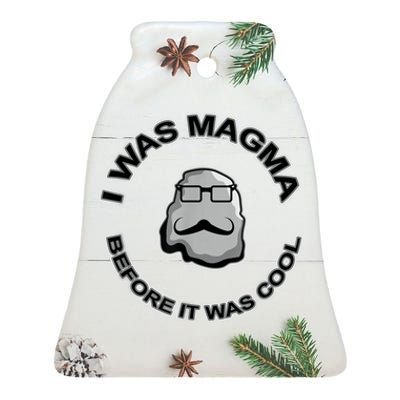 Magma Science Chemistry Geology Funny Igneous Rock Ceramic Bell Ornament