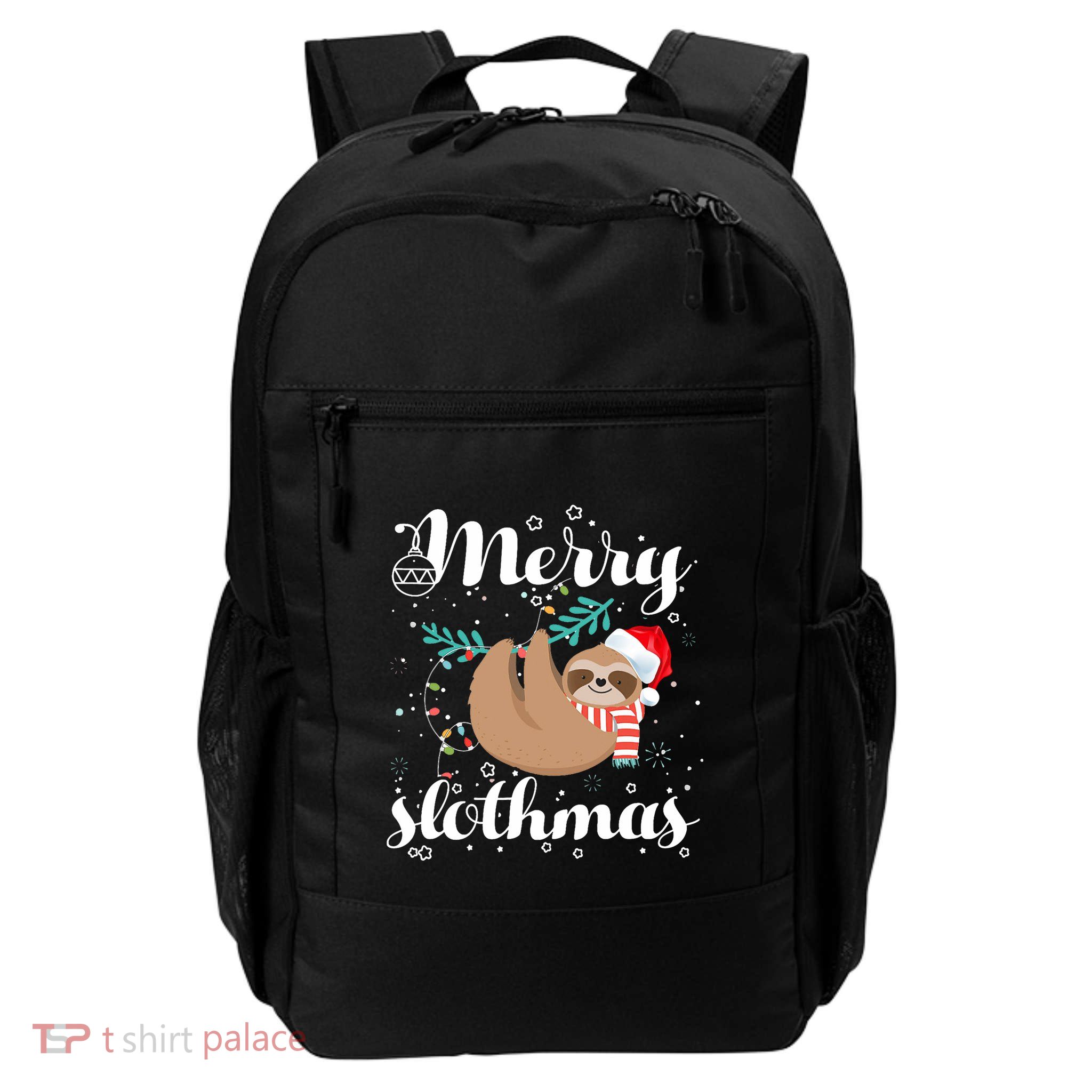 Merry Slothmas Christmas Pajama For Sloth Lovers Daily Commute Backpack