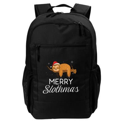 Merry Slothmas Christmas Funny Cute Sloth Gift Backpack
