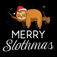 Merry Slothmas Christmas Funny Cute Sloth Gift Cooling Performance Long Sleeve Crew