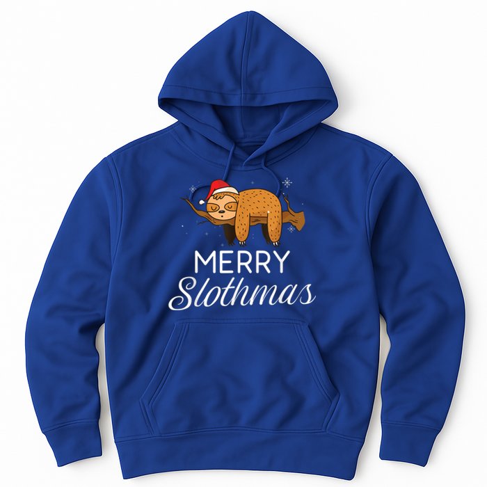 Merry Slothmas Christmas Funny Cute Sloth Gift Hoodie