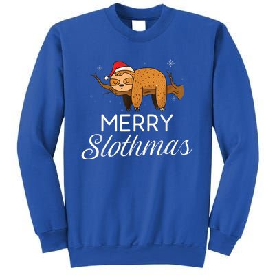 Merry Slothmas Christmas Funny Cute Sloth Gift Sweatshirt