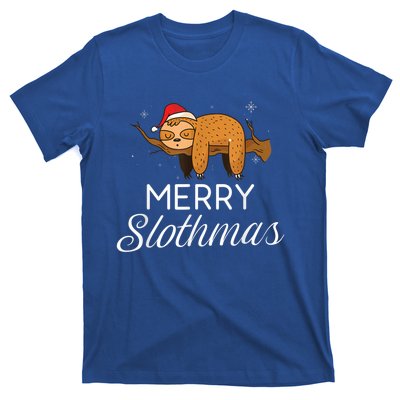 Merry Slothmas Christmas Funny Cute Sloth Gift T-Shirt