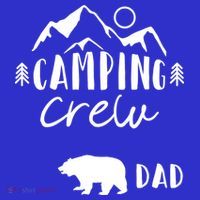 Mountain Scene Camping Crew Dad Papa Bear Gift T-Shirt