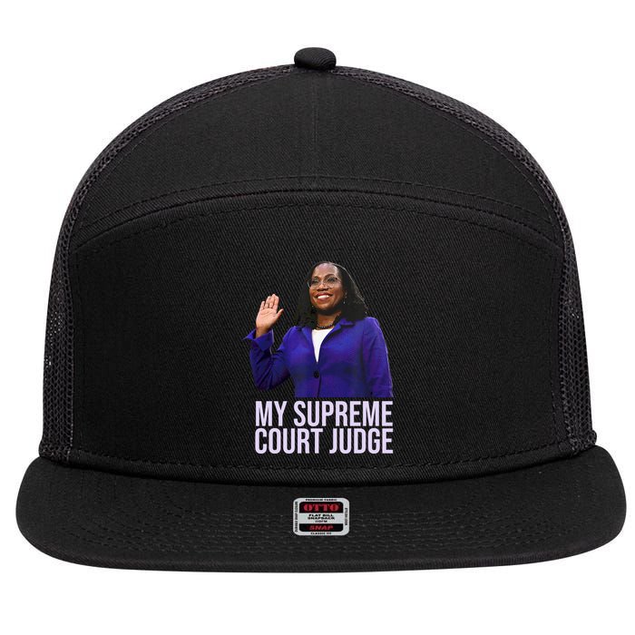My Supreme Court Judge KBJ 7 Panel Mesh Trucker Snapback Hat