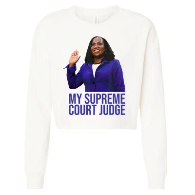 My Supreme Court Judge KBJ Cropped Pullover Crew