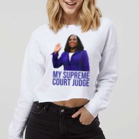 My Supreme Court Judge KBJ Cropped Pullover Crew