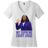 My Supreme Court Judge KBJ Women's V-Neck T-Shirt