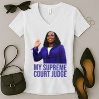My Supreme Court Judge KBJ Women's V-Neck T-Shirt