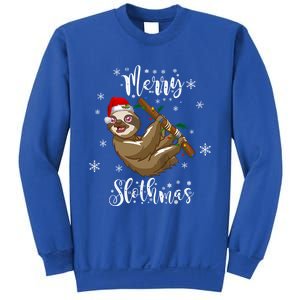 Merry Slothmas Christmas Funny Sloth Gift Sweatshirt