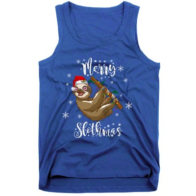 Merry Slothmas Christmas Funny Sloth Gift Tank Top