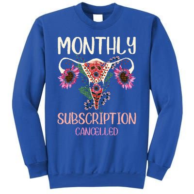 Monthly Subscription Cancelled Hysterectomyuterus Survivor Sweatshirt