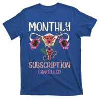 Monthly Subscription Cancelled Hysterectomyuterus Survivor T-Shirt