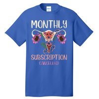 Monthly Subscription Cancelled Hysterectomyuterus Survivor Tall T-Shirt