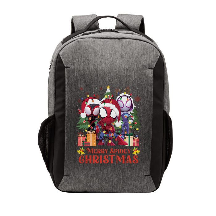 Merry Spidey Christmas Funny Super Hero Santa Claus Vector Backpack