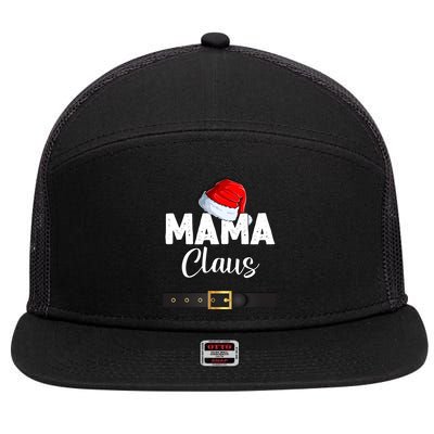 Mama Santa Claus Christmas Costume For Mom Mother Santa Suit Cute Gift 7 Panel Mesh Trucker Snapback Hat