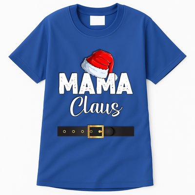 Mama Santa Claus Christmas Costume For Mom Mother Santa Suit Cute Gift Tall T-Shirt