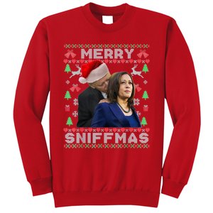 Merry Sniffmas Christmas Anti Biden Ugly Christmas Sweater Sweatshirt