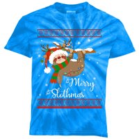 Merry Slothmas Christmas Pajama Cute Sloth Funny Sloth Lover Meaningful Gift Kids Tie-Dye T-Shirt