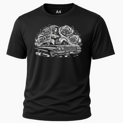 Mexican Street Culture Lowrider Latina Chola Model Performance Shirt