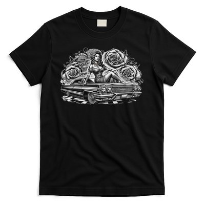 Mexican Street Culture Lowrider Latina Chola Model T-Shirt