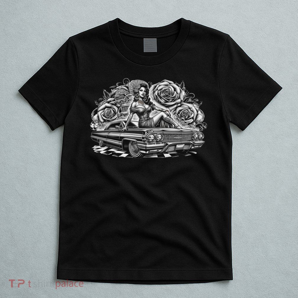 Mexican Street Culture Lowrider Latina Chola Model T-Shirt