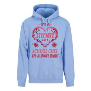 Mom School Chef Funny Saying Gift Unisex Surf Hoodie