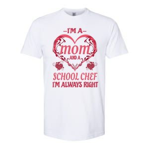 Mom School Chef Funny Saying Gift Softstyle CVC T-Shirt