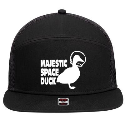 Majestic Space Duck 7 Panel Mesh Trucker Snapback Hat