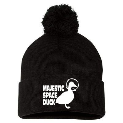 Majestic Space Duck Pom Pom 12in Knit Beanie