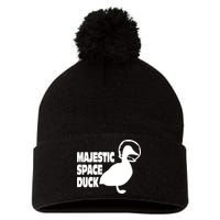 Majestic Space Duck Pom Pom 12in Knit Beanie