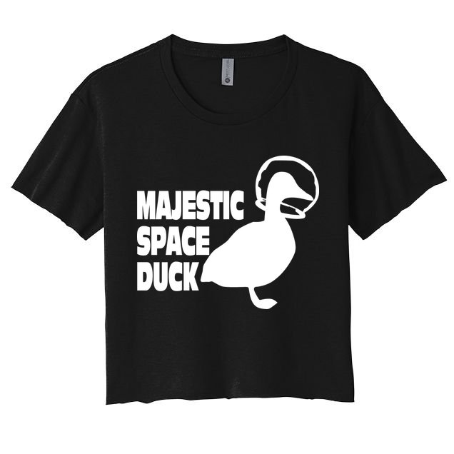 Majestic Space Duck Crop Top