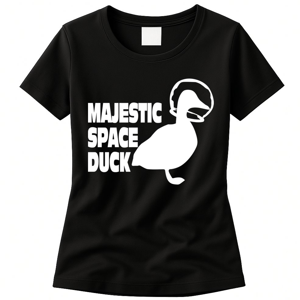 Majestic Space Duck Womens T-Shirt