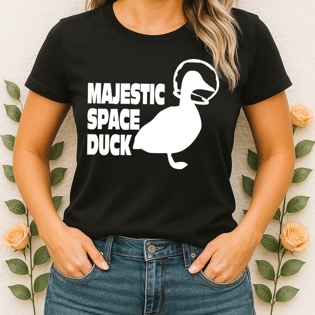 Majestic Space Duck Womens T-Shirt