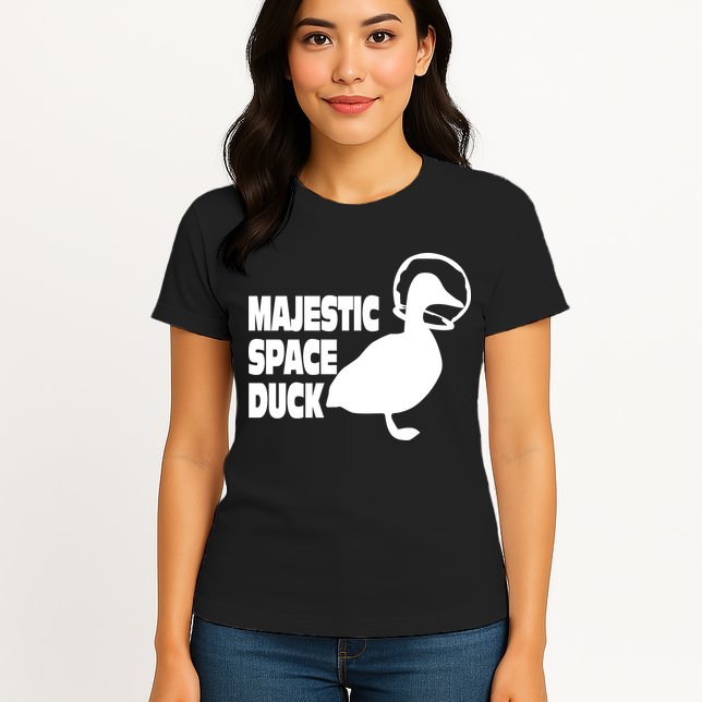 Majestic Space Duck Womens T-Shirt