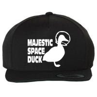 Majestic Space Duck Wool Snapback Cap