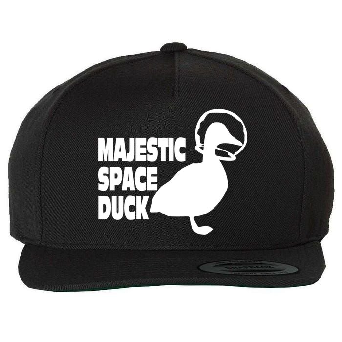 Majestic Space Duck Wool Snapback Cap