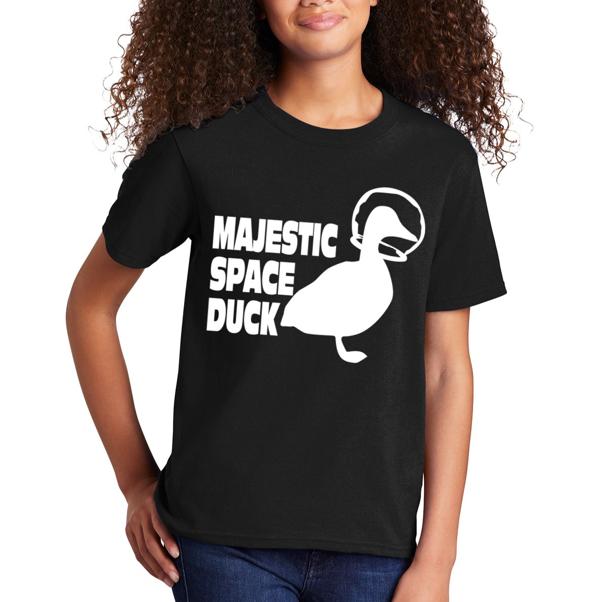 Majestic Space Duck Kids T-Shirt